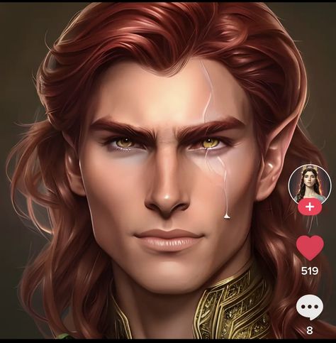 Lucien Vanserra, Red Hair Men, Acotar Fanart, Feyre And Rhysand, Elves And Fairies, A Court Of Wings And Ruin, Acotar Series, Court Of Mist And Fury, Sarah J Maas Books