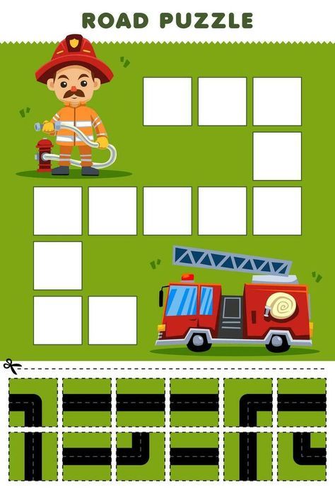 Education game for children road puzzle help firefighter move to the firetruck printable profession worksheet, worksheet, #ADVERTISEMENT, #profession, #printable, #Ad Firefighter Games For Kids, Firefighter Worksheet, Preschool Puzzles, Fun Educational Games, Preschool Activities Toddler, Game For Children, Theme Activity, Educational Games For Kids, Special Kids