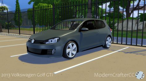 2013 Volkswagen Golf GTI Gti Car, Mod Jacket, Sims 4 Cc Download, Sims 4 Game Mods, Chevrolet Corvette Stingray, Volkswagen Golf Gti, Best Sims, Best Mods, Sims Community