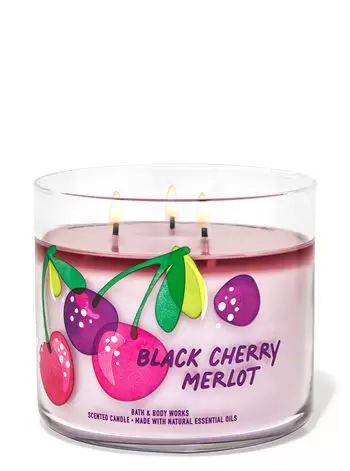 Black Cherry Merlot, Candle Bath, Bath Body Works Candles, Essential Oils Bath, Bath Candles, Candles For Sale, Bath And Body Care, Black Raspberry, 3 Wick Candles