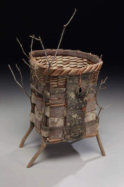 Matt Tommey Matt Tommey, Tongues Of Fire, Birch Bark Baskets, Contemporary Baskets, Driftwood Art Diy, Willow Weaving, Weaving Tutorial, Basket Crafts, Basket Case