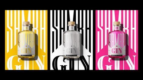 Liquor Graphic Design, Liquor Bottle Design, Gin Design, Gin Packaging Design, Gin Branding, Gin Packaging, Gin Bottle, Bottle Lables, Gin Brands