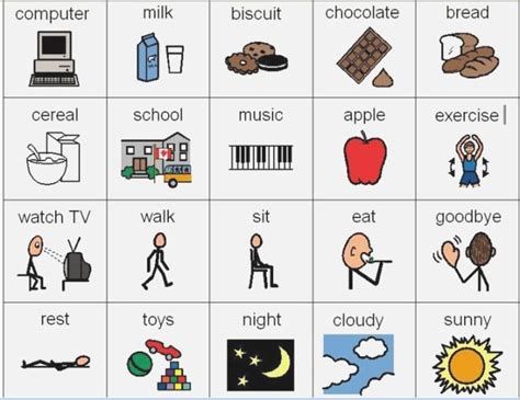 Free Printable Pecs Cards | Free Pec Symbols, Examples Of Pecs Pictures Printables, Pecs Printables, Pec Cards, Pecs Communication, Communication Pictures, Pecs Pictures, Communication Boards, Verbal Behavior, Communication Book