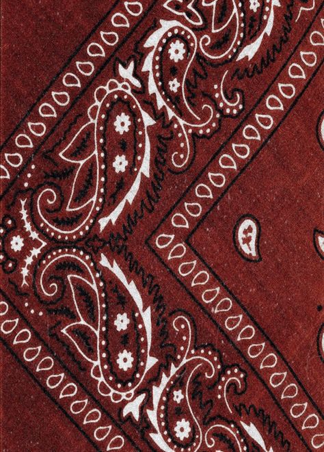 Paisley, Red, Black