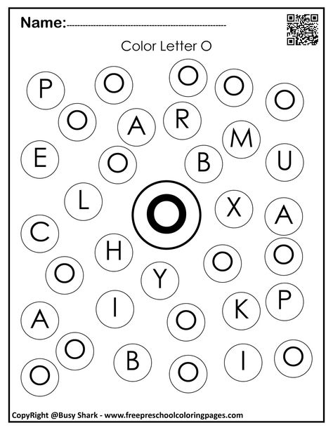 Letter O Dot Painting, Letter O Math Preschool, Letter O Dot Worksheet, O Crafts For Toddlers, Letter O Coloring Page, Letter O Preschool Activities, O Is For, Letter O Worksheets Preschool, O Activities For Preschool