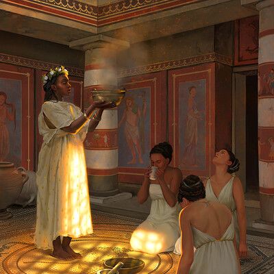 The Ritual, World Religions, Wacom Intuos, Greek Art, Fantasy Aesthetic, High Fantasy, Indigenous Art, Environment Concept Art, Ancient Rome