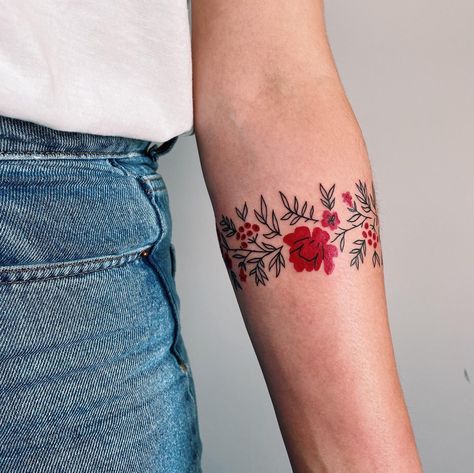 Slovak Tattoo, Tiny Flowers Tattoo, Mexico Tattoo For Women, Polish Tattoo Ideas, Hungarian Tattoo, Czech Tattoo, Hannah Tattoo, Slavic Tattoo, Ukrainian Tattoo