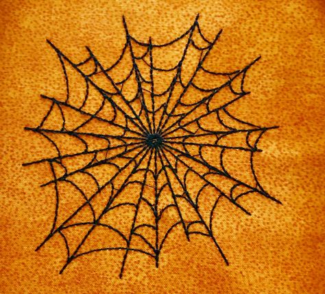 Spiderweb Embroidery Designs, Embroidered Spider Web, Spider Web Embroidery Design, Spiderweb Embroidery, Embroidery Spider, Spider Web Embroidery, Web Embroidery, Spider Embroidery, Embroidery Halloween