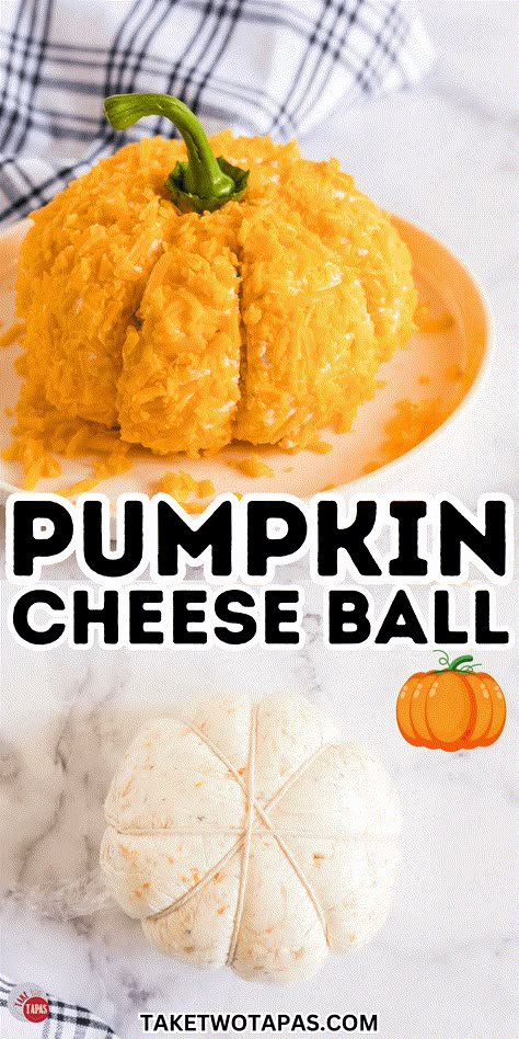 How to Make a Festive Pumpkin Cheese Ball Charcuterie Thanksgiving, Fun Halloween Party Food Ideas, Pumpkin Cheese Ball Recipe, Pumpkin Cheese Ball, Turkey Cheese Ball, Fun Halloween Party Food, Halloween Party Food Ideas, Cranberry Cinnamon, Cheese Ball Recipe