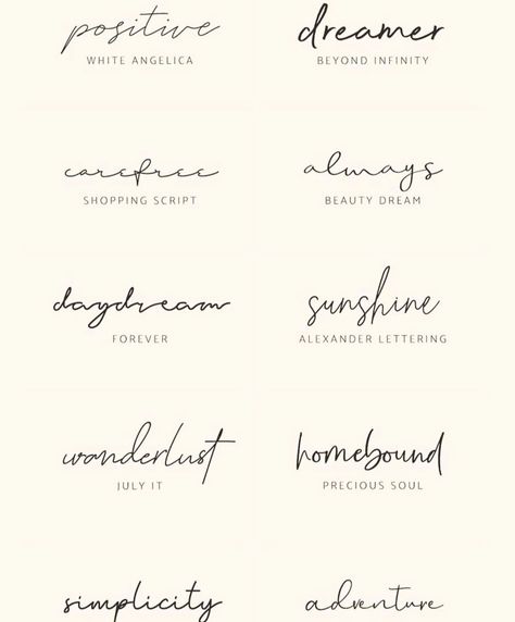 Tattoo Lettering Fonts Cursive, Small Dainty Word Tattoos, Fine Line Wording Tattoo, Tattoo Font Dainty, Cute Tattoo Fonts For Women, Small Dainty Name Tattoos, Dainty Writing Tattoo Fonts, Cursive Word Tattoos For Women, Fine Line Cursive Font