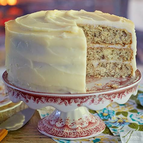 Walnut Desserts, Illinois Recipes, Black Walnut Cake, Passion Cake, Orange Cream Cheese, Southern Cake, Italian Cream Cakes, Italian Cream, Southern Christmas