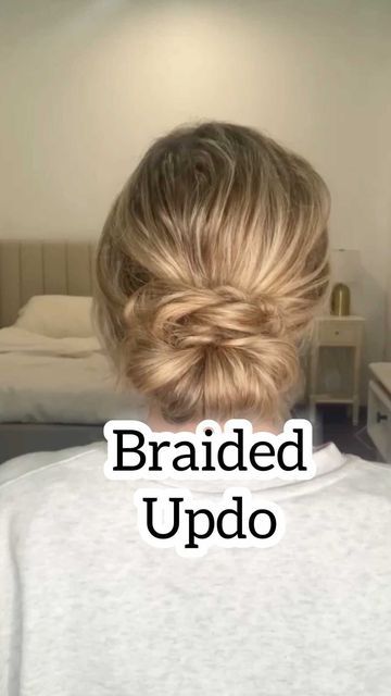 @laineymariebeauty on Instagram: "Simple braided updo 💗save and try! - #lowbuntutorial #lowbunstyle #lowbunupdo #upstylemepretty #upstyles #updospecialist #updohack #hairhacks #hairvideoshow #quickhairstyles" Simple Braided Updo, Low Bun Tutorials, Low Bun Updo, Bun Styles, Easy Braids, Braided Updo, Quick Hairstyles, Hair Videos, Hair Hacks