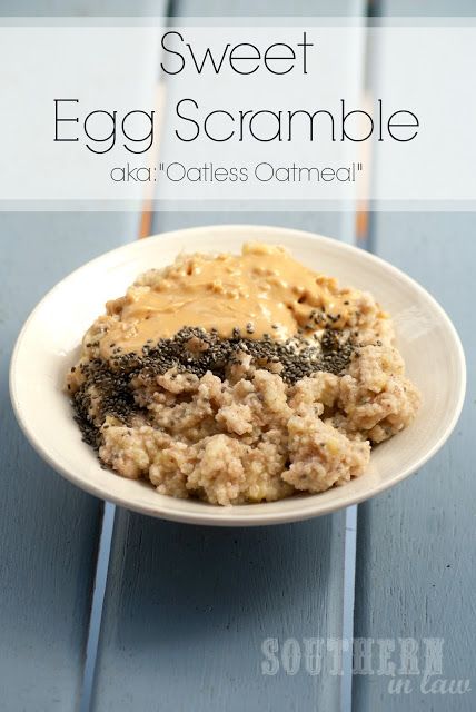 Sweet Egg Scramble - Egg Whites Banana Cinnamon - A Healthy Breakfast Recipe Oatmeal Scramble, Oatless Oatmeal, Healthy Recipes Gluten Free, Egg White Scramble, Sweet Egg, Recipes High Protein, Sweet Lunch, Egg Scramble, Nourishing Meals