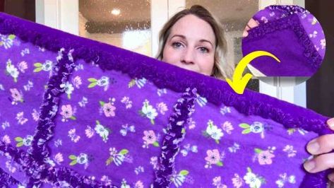 How To Add A Border To Your Rag Quilt | DIY Joy Projects and Crafts Ideas Quilt Border Ideas, Quilt Diy, Diy Joy, Border Ideas, Quilt Border, Quilt Binding, Diy Quilt, Rag Quilt, Social Media Site