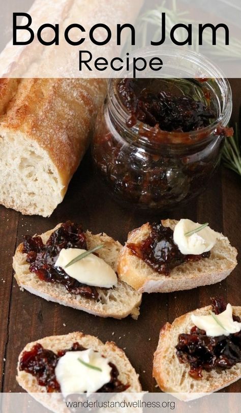 Jams For Charcuterie Board, Bacon Charcuterie Board, Bacon Onion Jam Recipe, Bacon Board, Bacon Treats, Bacon Jam Recipe, Bacon Seasoning, Jam Recipes Homemade, Bacon Jam