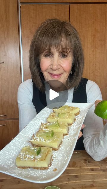 Key Lime Squares, Lime Squares, Square Baking Pan, Lime Desserts, Lemon Dessert, Egg Yolks, Coconut Butter, Lemon Desserts, Graham Cracker Crust