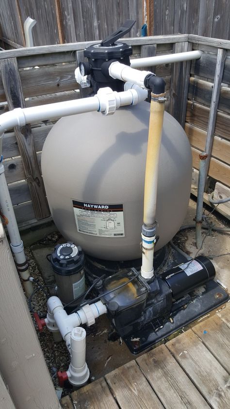 Current pool filter and pump set-up Pool Pumps And Filters, Pool Filter, Pool Filters, Pool Pump, Diy House Projects, Set Up, Home Diy, Filter, Home Appliances