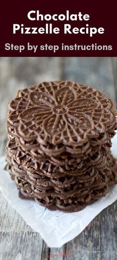 Chocolate Pizzelle Recipe, Pizelle Recipe, Italian Cookie Recipe, Cookies Italian, Apple Dump Cake Recipe, Pizzelle Cookies, Pizzelle Recipe, Apple Cakes, Italian Cookie