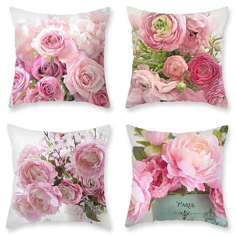 Shabby Chic Throw Pillows, Chic Throw Pillows, Livingroom Sofa, Floral Throw Pillow Covers, Throw Pillow Styling, Throw Pillow Inserts, Couch Chair, Flower Pillow, Floral Throw Pillows