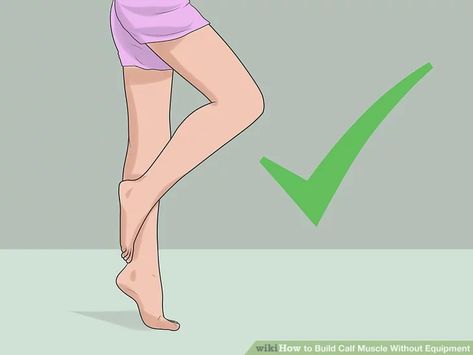 Image titled Build Calf Muscle Without Equipment Step 2 Workout For Flat Belly, Calf Training, Bodybuilding Women Diet, Workouts Without Equipment, Calf Exercises, Advanced Workout, Workout Routine For Men, Healthy Weight Gain, Calf Raises