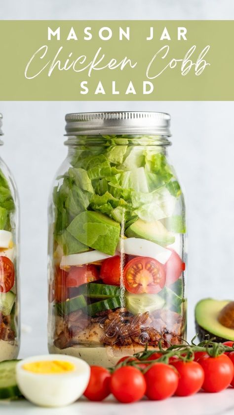 Make Ahead School Lunches, Meal Prep Mason Jars, Camp Lunch Ideas, Jar Lunch Ideas, Salads On The Go, Lunch In A Jar, Adrenal Reset Diet, Mason Jar Lunches, Jar Meal Prep