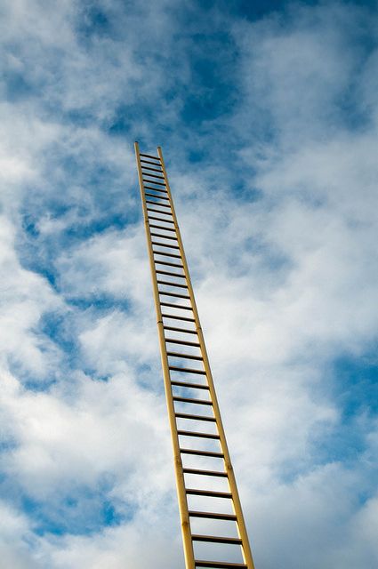 The sky is the limit with your ladder to success!  repinned by http://Transforming-My-Life.com Climbing Aesthetic, Ladder To Heaven, Collage Video, Art Niche, Wattpad Background, Contemporary Art Photography, Ladder Of Success, Food Art Photography, Up To The Sky