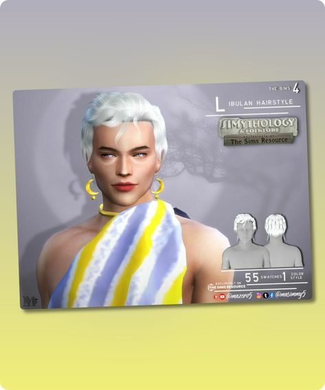 A simple wavy short hairstyle for men. Libulan or bulan is a deity presiding over the moon. One of three celestial god honored by bicolano, philippines mythology. Also believe that he is a patron God of Homosexuality, non proven otherwise. Author: Mazero5 #sims #hairstyles #sims4 #sims4cc #simple #gaming Sims Hairstyles, Philippine Mythology, 4 Hairstyles, Sims 4 Cc Download, Hairstyle For Men, Model Nails, Best Sims, Hair Food, Short Hairstyle