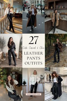 Leather Pants Outfit Going Out Classy, Hand Tattoos For Women Unique, Leather Pants Outfit Winter, Leather Pants Outfit Ideas, Brown Leather Pants Outfit, Flare Pants Outfits, How To Style Leather Pants, Faux Leather Pants Outfit, Faux Fur Coats Outfit