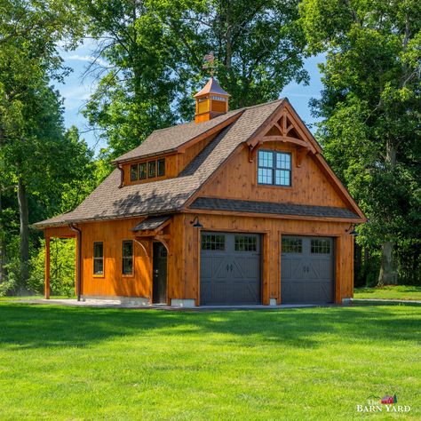 Garage Upstairs Ideas, Timber Frame Garage With Apartment, Garage With Upstairs Apartment, Craftsman Garage Plans, Two Car Garage With Loft, 24x24 Garage Plans With Loft, Garage With Loft Plans Layout, 30x40 Garage With Living Quarters, Cabin Garage With Loft