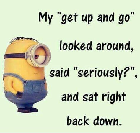 Minion Humor, Minions Humor, Get Up And Go, Minions Love, A Minion, Funny Minion Quotes, Minion Quotes, Minions Quotes, Funny Minion