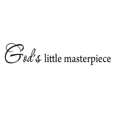 Winston Porter Copper God's Little Masterpiece Wall Decal Size: Gods Masterpiece Tattoo, Christian Girl Captions, God Bios For Instagram, Christian Captions For Instagram, Short Christian Quotes, Short Bible Verses, Selfie Quotes, Boulder City, Magic Quotes