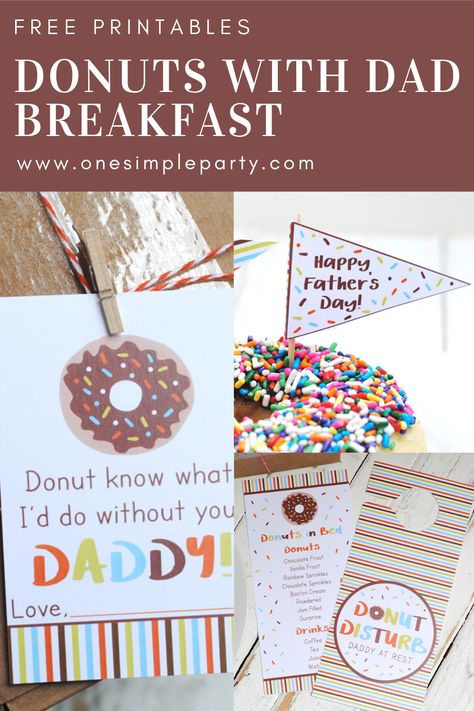 Donuts With Dad, Donut Breakfast, Bad Choices Make Good Stories, Diy Father's Day Crafts, Dad Printable, Diy Father's Day, Dad Crafts, Father's Day Activities, Bad Choices