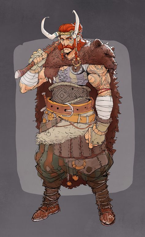 ArtStation - Viking Challenge , Hicham Habchi Hicham Habchi, Npc Dnd, Comic Coloring, Armor Inspiration, Medium Armor, Viking Character, Conan Exiles, Character Design Challenge, Nordland