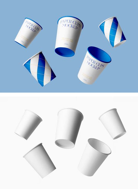 Paper Coffee Cups Mockup 1 Paper Coffee Cups, Cup Mockup, Cafe Branding, Paper Coffee Cup, Disposable Cups, Paper Cup, Free Mockup, Coffee Shop, Mockup