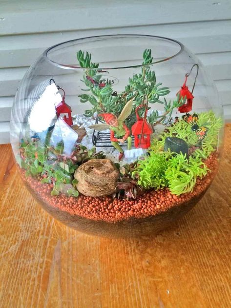 Bring magic into your home by these cute DIY miniature fairy garden ideas.  . #fairygardenideas #fairygarden #fairyhouse #fairygardens #minigarden #fairygardening #miniaturegarden #miniature #fairygardensofinstagram #handmade #fairy #fairieslivehere #fairydoor #minifairygarden #plants #homedecor #handmadecrafts #handmadeart #minigardenuae #dubailuxury #dubaigifts #fairies #terrarium #buyart #dubaiartist #artforsale #giftideasdubai #fairygardensaustralia #artuae #architecturesideas Fairy Garden Design Ideas, Make A Fairy Garden, Terrariums Diy, Christmas Fairy Garden, Make A Fairy, Halloween Fairy Garden, Fairy Garden Containers, Fairy Garden Terrarium, Diy Fairy Garden