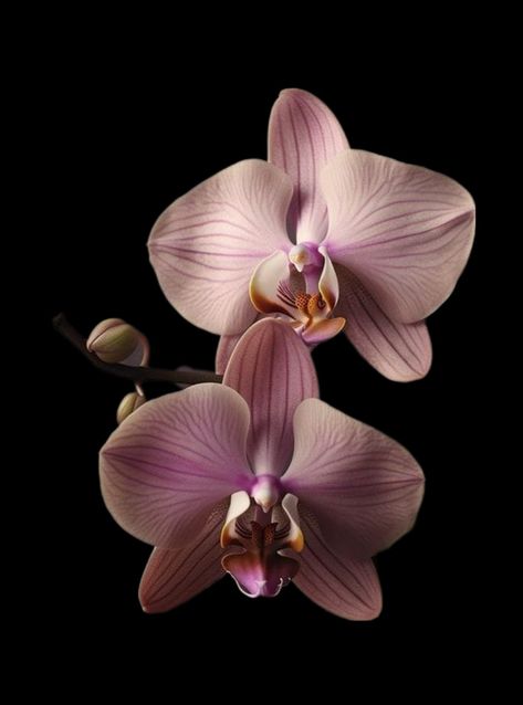 Fairycore Wallpaper, Orchid Wallpaper, Flowers Black Background, Dark Orchid, Exotic Orchids, Flower Icons, Nothing But Flowers, Dark Feminine, Flower Therapy