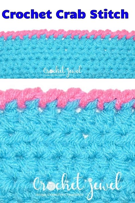 How to Crochet a Crab Stitch Border Stitch Tutorial #crochet #crochetcrab #crochetcrabsttich #crochetstitch #crochetpattern #crochetpatterns Crab Stitch Border, Border Stitch, Crochet Border, Easy Crochet Patterns Free, Stitch Tutorial, Crochet Tutorials, Tutorial Crochet, Crochet Borders, Fun Crochet Projects