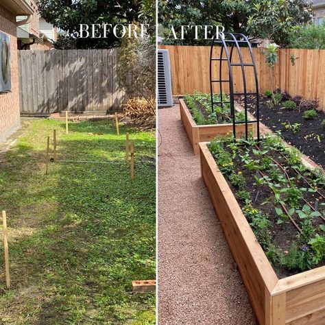 Garden Before And After, Houston Gardening, Rooted Garden, Backyard Bars, Bayou House, Garden Installation, Houston Garden, Small Garden Layout, Backyard Goals