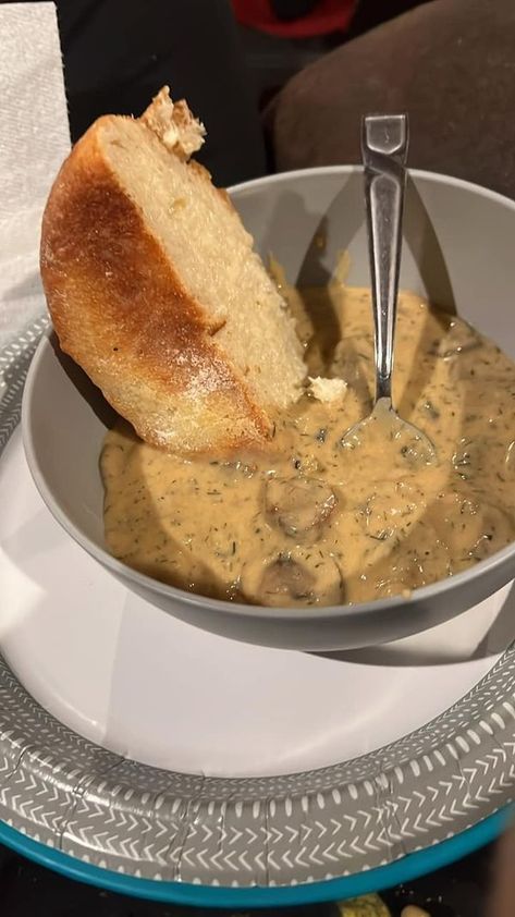 Soup Lovers | Hungarian Mushroom soup | Facebook Recipes With Meat, Hungarian Mushroom, Hungarian Mushroom Soup, Soup Lovers, Mushroom Soup Recipe, Mushroom Soup Recipes, Mushroom Soup, Soup Recipe, Soup Recipes