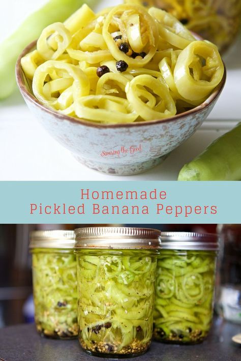 This is the easiest pickled banana peppers recipe. These are the best pickled banana peppers because they are crips, spicy and ready in hours instead of days. Canning crisp banana peppers has never been this quick or this delicious! I use the sous vide method of cooking to quickly pickle banana peppers. The lower temperature ensures the peppers retail their crunch while having the sweet banana peppers pickle in hours instead of days. I have water bath canning instructions for those of you who do Pickled Banana Peppers Recipe, Banana Pepper Recipe, Pickle Banana Peppers Recipe, Banana Peppers Recipe, Canning Instructions, Canned Veggies, Canning Banana Peppers, Recipes With Banana Peppers, Sweet Banana Peppers