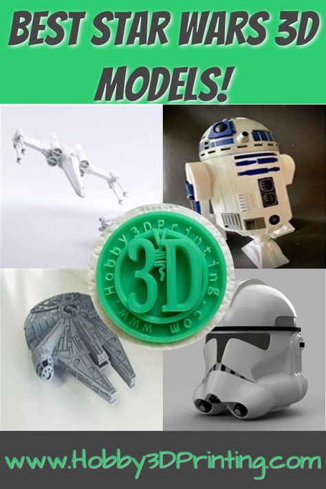 8 or so of the BEST STAR WARS 3D models available for hobby 3D Printers! 3d Printer Star Wars, 3d Printer Patterns Free, 3d Printed Star Wars, 3d Printing Ideas Projects, Free 3d Printer Files, 3d Printer Art, 3d Printer Files, 3d Files, 3d Ideas