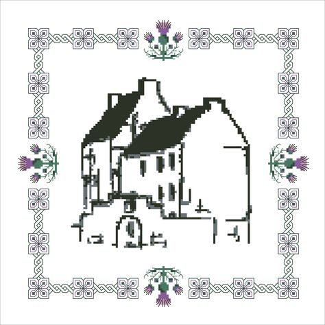 Rivendell Cross Stitch, Cross Stitch Anne Of Green Gables, Pride And Prejudice Cross Stitch Pattern, Cross Stitch Jane Austen, Buffy The Vampire Slayer Cross Stitch, Blackwork Embroidery Patterns, Blackwork Embroidery, Pixel Crochet, Dmc Thread