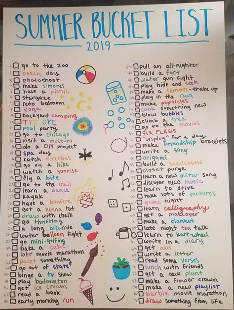 summer bucket list 2019 | Summer bucket lists, Summer bucket, Summer fun list Summer Bucket List For Teens, 365 Jar, Ultimate Summer Bucket List, Freetime Activities, Bucket List For Teens, Summer Checklist, Bored Jar, Summer To Do List, Fun List