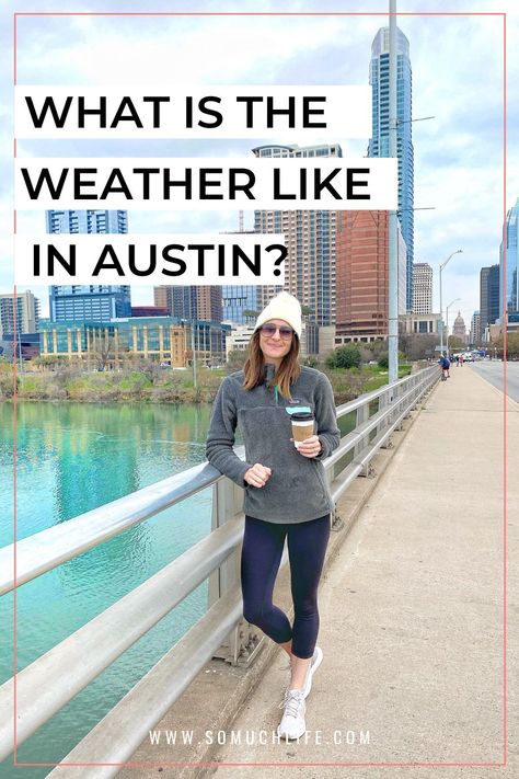 Here's a month-by-month guide to the weather in Austin. Is it hot all year? Does it ever snow in Austin? What's the best time to visit Austin? I'll answer all these questions (and more!) #visitaustin #austintexas #downtownaustin Packing List For Austin Texas, Austin Travel Outfits, Austin Vacation Outfits, Austin Texas Outfits March, Outfits To Wear In Austin Texas, Austin Tx Outfits Winter, Austin Winter Outfits, Austin Texas Outfits February, Austin Fall Outfits