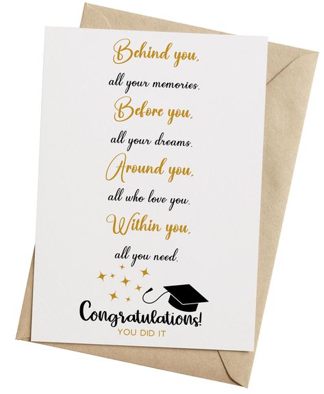 Envelope Sticker, Cards For Boyfriend, Graduation Card, Unique Greeting Cards, Graduation Cards, Card Gift, Paper Envelopes, Graduate School, Unique Cards