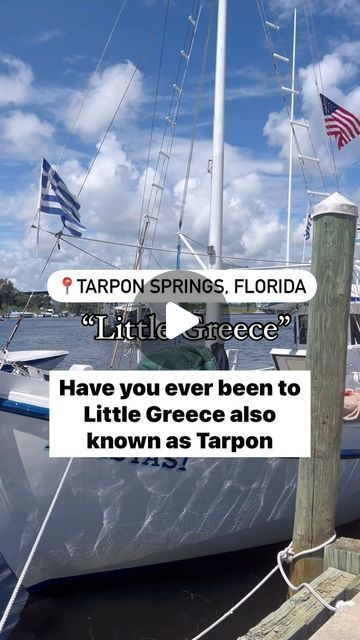 Ashley | Travel Creator on Instagram: "📌 𝑺𝑨𝑽𝑬 this reel to visit 🇬🇷 “𝘓𝘪𝘵𝘵𝘭𝘦 𝘎𝘳𝘦𝘦𝘤𝘦” in Florida ⤵️  📍Tarpon Springs, Florida  𝑯𝒆𝒓𝒆 𝒂𝒓𝒆 𝑺𝑬𝑽𝑬𝑵 𝒓𝒆𝒂𝒔𝒐𝒏𝒔 𝒕𝒐 𝒗𝒊𝒔𝒊𝒕 ⤵️  🇬🇷 Best Greek Food (Katerina’s, Hellas, Mykonos, Dimitri’s, The Limani, Mr. Souvlaki, Costas, and MORE) 🦞 Amazing Seafood at Rusty Belly’s  🌊 Two Beaches in the City 🏝️ Anclote Key island is 1.5 miles off the coast 🛍️ Shopping that isn’t touristy.. @tarponspringsoliveoil 🫒, Clothing, Shoes, Antiques  ☕️ @tarponsocialclub - natural sunlight cafe with indoor + outdoor spaces with delicious Greek breakfast & coffee  🥃: @tarponspringsdistillery has the warmest hospitality & the best drinks   ⭐️ 𝑨𝑵𝑫 𝒂 𝒃𝒐𝒏𝒖𝒔 𝒓𝒆𝒂𝒔𝒐𝒏 .. Tarpon Springs has some of the BEST Greek bakeries i Anclote Key, Greek Breakfast, Tarpon Springs Florida, Florida Travel Guide, Best Drinks, Places In Florida, Springs Florida, Breakfast Coffee, Tarpon Springs