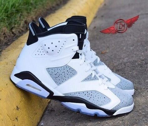 White cement custom 6's Retro 6, Jordan Shoes Girls, Shoes Sneakers Jordans, Timberlands, Fresh Shoes, Nike Free Shoes, Hype Shoes, Nike Shoes Outlet, Jordan 6