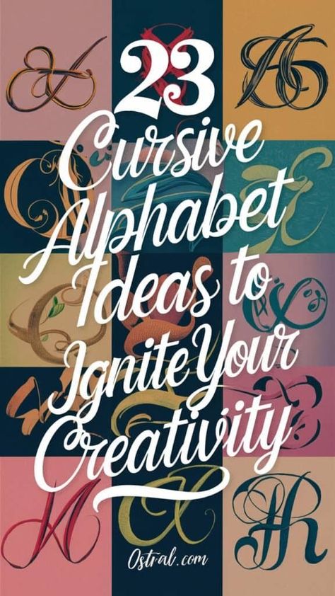 50 beautiful cursive alphabet fonts to spark your creativity and elevate your next design Script Alphabet Calligraphy, Unique Fonts Alphabet, Fancy Lettering Fonts, Pretty Fonts Alphabet, Cursive Letters Font, Fancy Fonts Alphabet, Cursive Fonts Alphabet, Fancy Cursive Fonts, Cursive Letters Alphabet