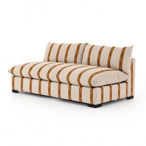 Grant Armless Sofa-Zella Amber Corner Piece, Sofa Dimensions, Armless Sofa, Sofa Sale, Custom Upholstery, Stylish Furniture, Performance Fabric, Modular Sofa, Sectional Sofa