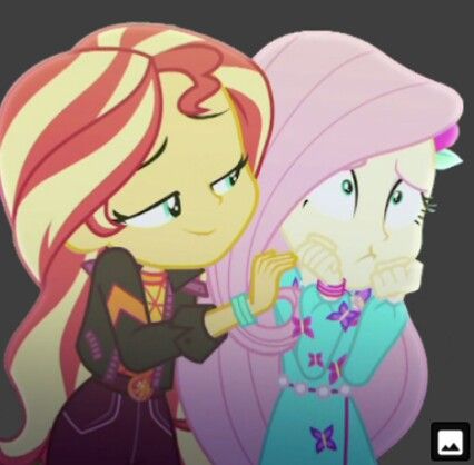 Sunset Shimmer X Fluttershy, Fluttershy And Sunset Shimmer, Fluttershy Human, My Little Pony Collection, I Love You Girl, Team Rwby, Equestrian Girls, Equestria Girl, Girls Together